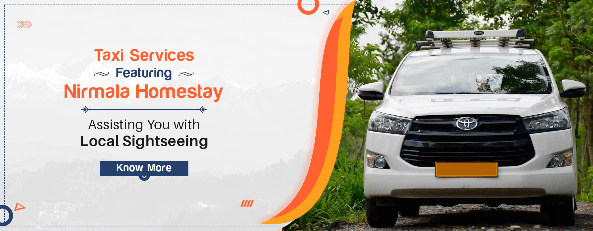 Taxi services featuring Nirmala Homestay